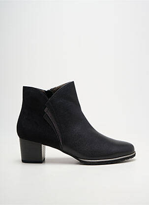 Bottines/boots matière lisse talon de 4 à 6cm noir SWEET femme