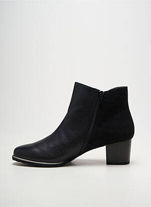 Bottines/boots matière lisse talon de 4 à 6cm noir SWEET femme