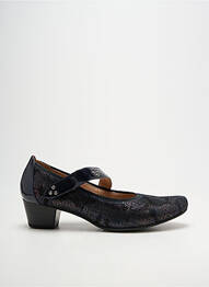Escarpins cubain talon de 4 à 6cm bleu SWEET femme