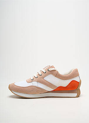 Baskets semelle amovible talon plat jusqu'à 3cm beige EMILIE KARSTON femme