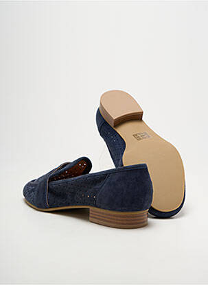 Mocassins chiquet talon plat jusqu'à 3cm bleu EMILIE KARSTON femme