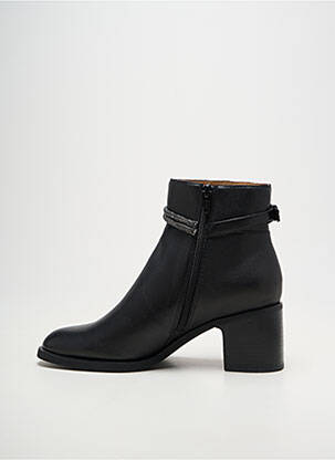Bottines/boots tissage satiné talon de 4 à 6cm noir MAM'ZELLE femme