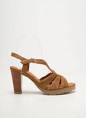 Sandales/nu pieds talon aiguille talon de 7 à 9cm marron MAM'ZELLE femme