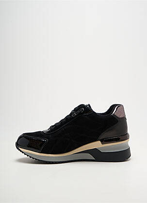 Baskets fermeture elastique talon de 4 à 6cm noir MAM'ZELLE femme