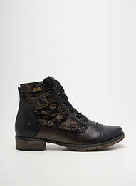 Bottines/boots fourrée talon plat jusqu'à 3cm noir REMONTE femme