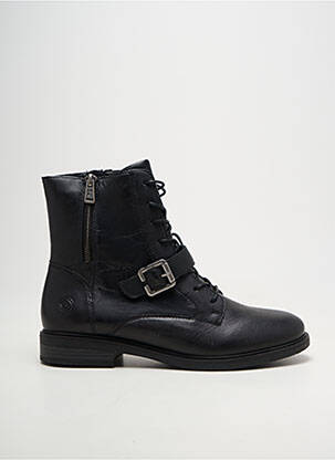 Bottines/boots fourrée talon plat jusqu'à 3cm noir REMONTE femme