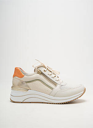Baskets talon compensé talon de 4 à 6cm beige REMONTE femme