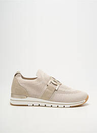 Baskets tissage satiné talon plat jusqu'à 3cm beige REMONTE femme