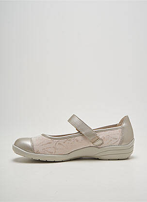 Ballerines fermeture scratch talon plat jusqu'à 3cm or REMONTE femme