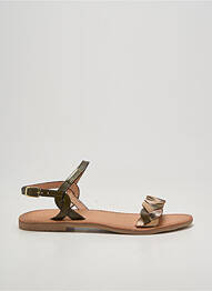 Sandales/nu pieds chiquet talon plat jusqu'à 3cm vert LES TROPEZIENNES PAR M.BELARBI femme