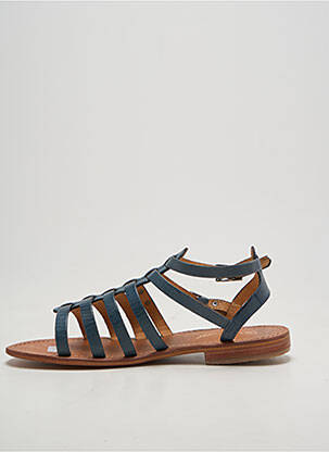 Spartiates chiquet talon plat jusqu'à 3cm bleu LES TROPEZIENNES PAR M.BELARBI femme