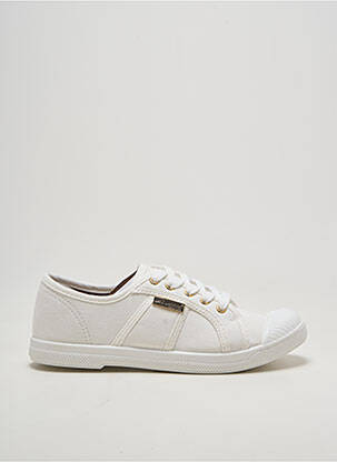 Baskets bout rond talon plat jusqu'à 3cm blanc LES TROPEZIENNES PAR M.BELARBI femme