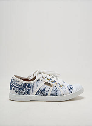 Baskets bout rond talon plat jusqu'à 3cm bleu LES TROPEZIENNES PAR M.BELARBI femme