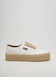 Espadrilles fermeture lacets talon de 4 à 6cm blanc LES TROPEZIENNES PAR M.BELARBI femme