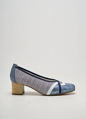 Escarpins talon bottier talon de 4 à 6cm bleu INEA femme