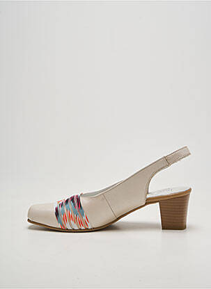 Escarpins fermeture boucle(s) talon de 4 à 6cm beige INEA femme