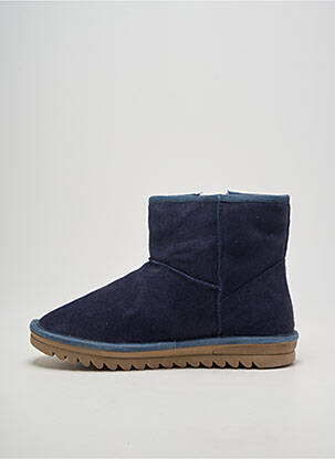 Bottines/boots fourrée talon plat jusqu'à 3cm bleu LES TROPEZIENNES PAR M.BELARBI femme