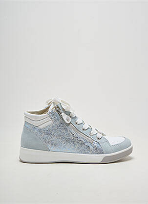 Baskets fermeture zip et lacets talon plat jusqu'à 3cm bleu ARA femme