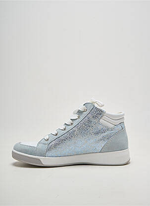 Baskets fermeture zip et lacets talon plat jusqu'à 3cm bleu ARA femme