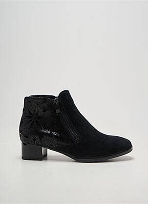 Bottines/boots tissage satiné talon plat jusqu'à 3cm noir ARA femme