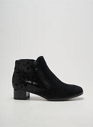 Bottines/boots tissage satiné talon plat jusqu'à 3cm noir ARA femme