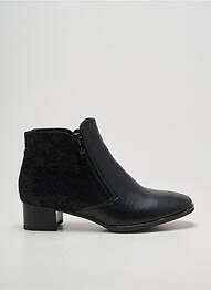 Bottines/boots tissage satiné talon de 4 à 6cm noir ARA femme