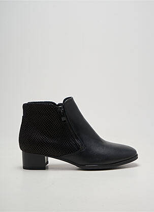 Bottines/boots tissage satiné talon de 4 à 6cm noir ARA femme