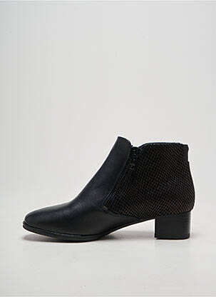 Bottines/boots tissage satiné talon de 4 à 6cm noir ARA femme