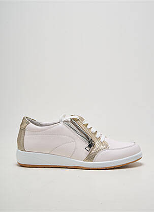 Baskets fermeture zip et lacets talon plat jusqu'à 3cm or INFINI femme