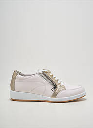 Baskets fermeture zip et lacets talon plat jusqu'à 3cm or INFINI femme