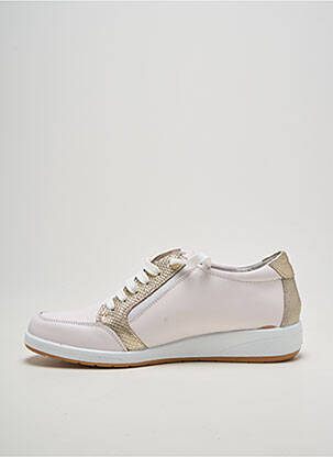 Baskets fermeture zip et lacets talon plat jusqu'à 3cm or INFINI femme