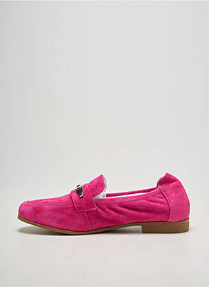 Mocassins bout rond talon plat jusqu'à 3cm rose INFINI femme