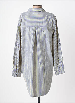 Robe courte manches longues manches longues bleu KAFFE femme