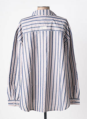 Chemisier imprimé fantaisie manches longues gris ZHENZI femme