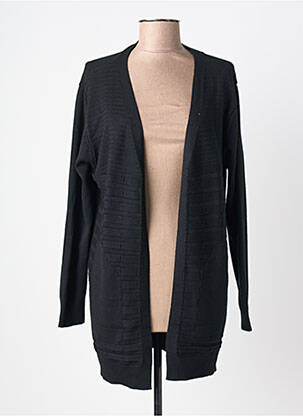 Gilet manches longues col v noir CHRISTY femme