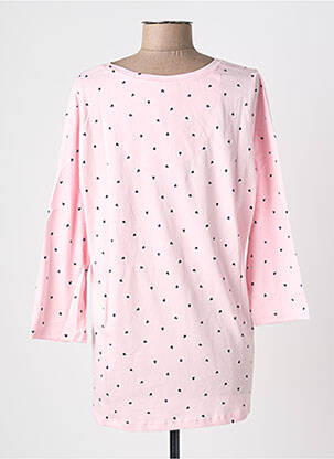Top imprimé fantaisie manches longues rose ZHENZI femme