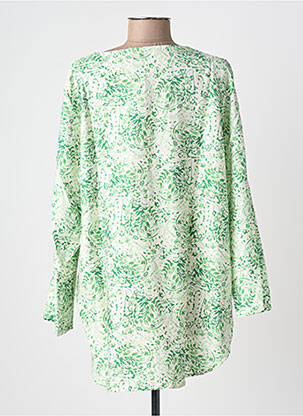 Blouse imprimé fantaisie manches longues vert CHRISTY femme