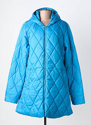 Doudoune poches a capuche bleu ZHENZI femme