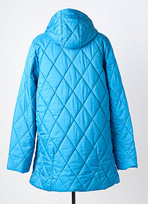 Doudoune poches a capuche bleu ZHENZI femme