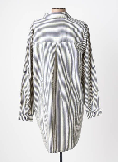 Robe courte manches longues manches longues bleu KAFFE femme