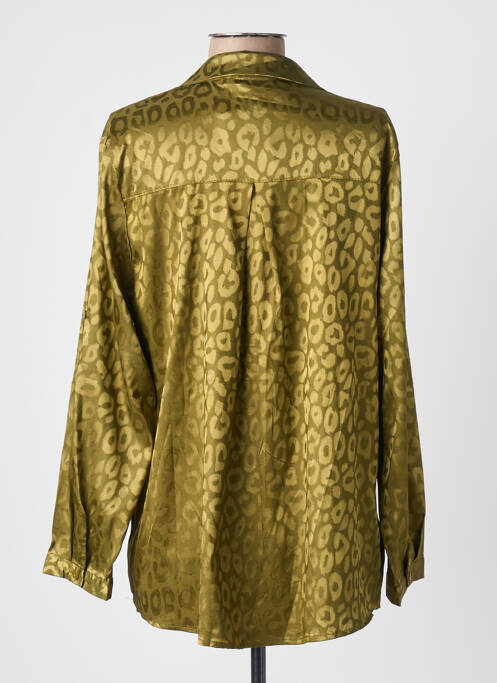 Blouse imprimé fantaisie manches longues vert CHRISTY femme