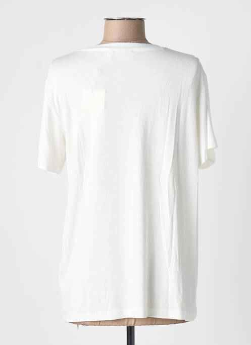 Top manches courtes manches courtes blanc KAFFE femme