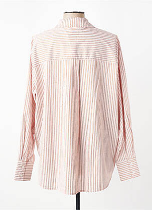 Chemisier coupe droite manches longues rose KAFFE femme