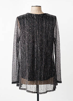Top coupe fluide manches longues noir VETISTYLE femme