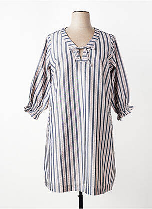 Tunique manches longues col v gris ZHENZI femme