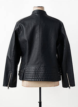 Veste simili cuir poches noir CHRISTY femme