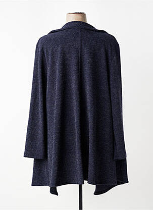 Gilet manches longues stretch bleu 2W PARIS femme