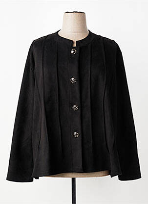 Veste chic fermeture boutonnée sur le devant noir 2W PARIS femme