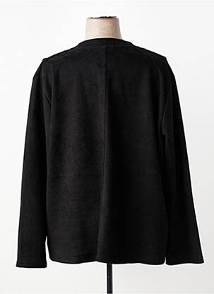 Veste chic fermeture boutonnée sur le devant noir 2W PARIS femme