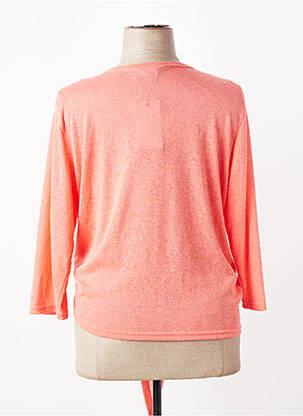 Gilet manches longues manches 3/4 orange ZHENZI femme